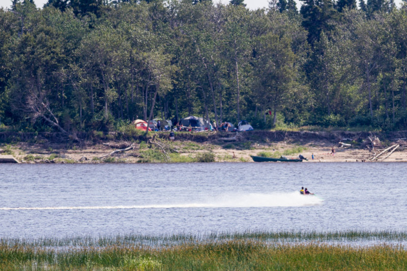 Charles Island (Tidewater Park) on the Moose River across from Moosonee 2014 August 9th.