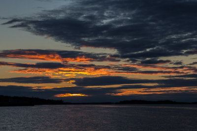 2013 July 21 clouds over the Moose River before sunrise