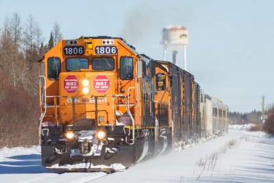 Special train for March break heads south from Moosonee 2014 March 8th