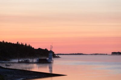 Sky before sunrise June 21st looking down the Moose River.