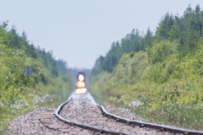 2014 June 21st Polar Bear Express in the distance