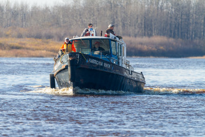 Tug Harricana River heading down the Moose River October 24th