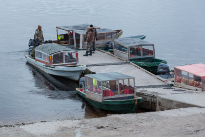 Taxi boats in Moosonee 2014 November 7th.