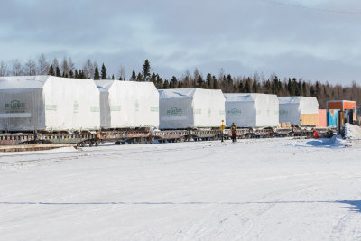 Modular homes for Attawapiskt in Moosonee.