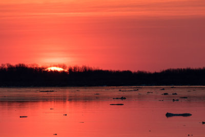 Sunrise over the Moose River May 3rd