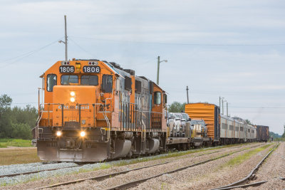 Polar Bear Express arriving in Moosonee.