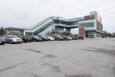 New structure at VIA Rail station in Cobourg Ontario