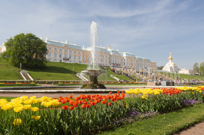 Summer Palace near St. Pertersburg, Russia - May, 2014
