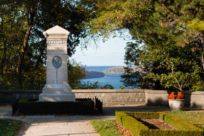 Laura Secord Menument overlooking the Niagara River - Queenston Heights, Ontario Canada