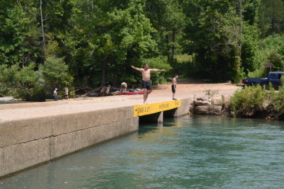 Me at Ponca Bridge, Preparing to Jump In