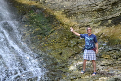 My Turn! Goofy Pose at Eden Falls