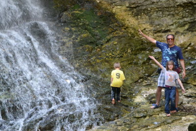 Me/Helen/Adrian at Eden Falls