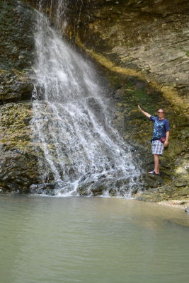 My Turn! Goofy Pose at Eden Falls