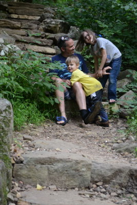 Me/Helen/Adrian at Eden Falls