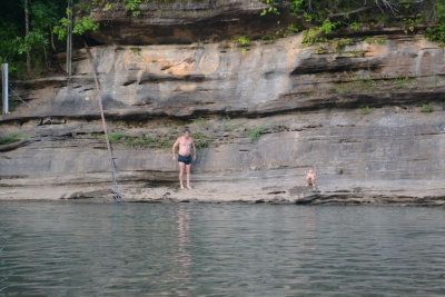 Me Preparing To Jump in Water, Lower Pruitt