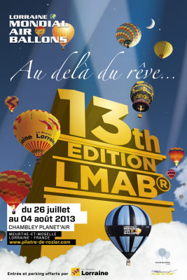 Affiche du Lorraine Mondial Air Ballons 2013