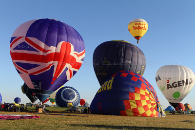 Lorraine Mondial Air Ballons 2013 - Photos de l'envol du soir du jeudi 1er aout