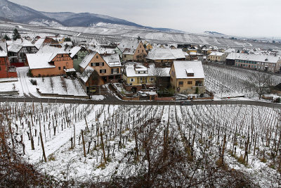 Alsace - Visite des villages de Ribeauvillé et de l'église fortifiée d'Unawihr