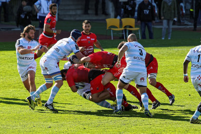 2016 European rugby championship - Racing 92 vs RC Toulon au stade Yves du Manoir