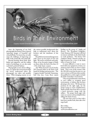 Ontario Birding Magazine - Fall 2013 - page 8