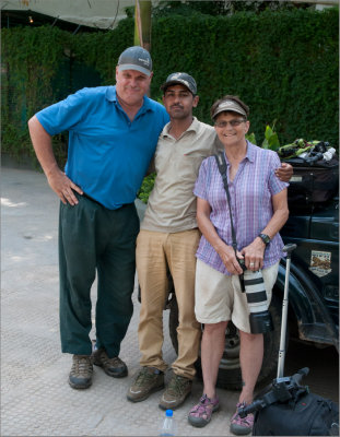 Raymond, Ashok, and Peggy in India