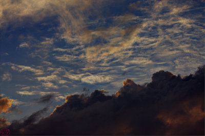 at sunset