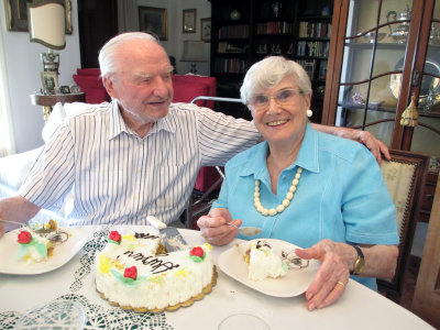 My smiling husband...Is he smiling for me or for the cake?