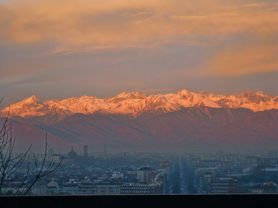 Winter sunrise over my town
