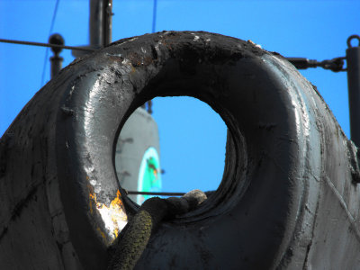 Baltimore Inner Harbor Historic Submarine USS Torsk mooring chock.jpg