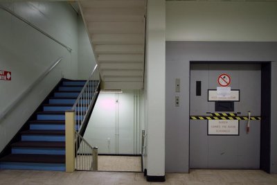 Stairs and Elevator, Diefenbunker, Ottawa, Ontario