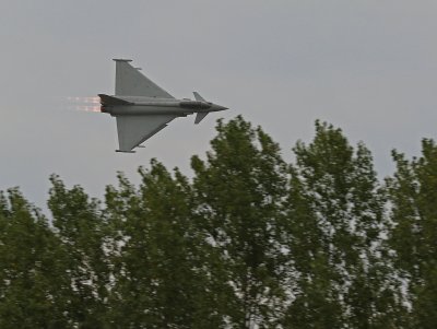 Eurofighter on fire