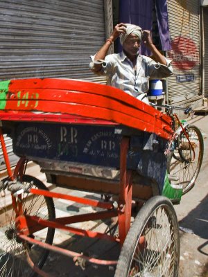 Bright Read Cycle Rickshaw