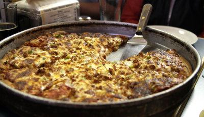 Pizza at the Thirsty Pagan with the jaegermeisters