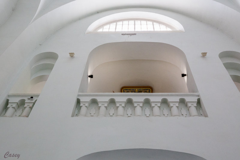 Balcony at the back of the church