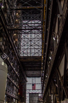 Inside the VAB.  