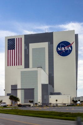 VAB.  The U.S. flag is 22 stories tall