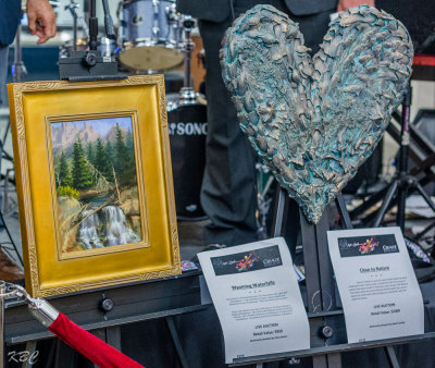 Wyoming Waterfalls and Close to Nature are tow of the items up for auction. 