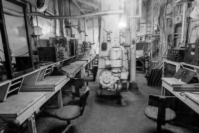 Inside the radio room