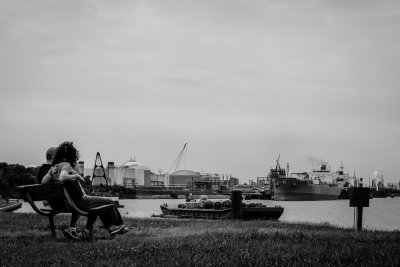 Sittin' on the dock of the bay?