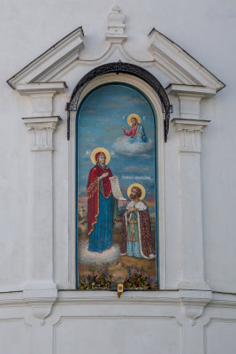 The icon at the back of the cathedral.