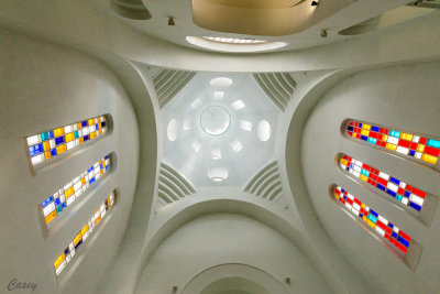 A look up at the dome