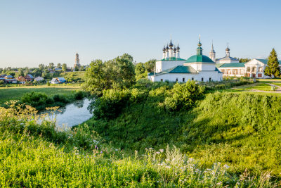 View of Suzdal from the remaining Kremlin wall.