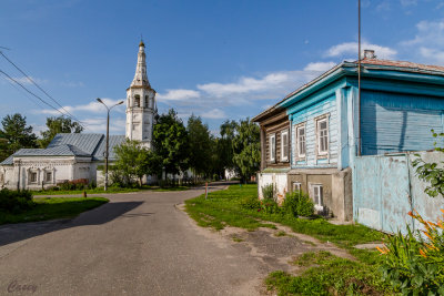 Street view towards the Temple of the Icon of the Mother of God to all Afflicted
