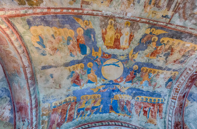 Ceiling over the entrance stairway.
