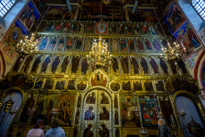 The iconostasis of the Cathedral of the Nativity