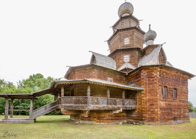 A Wooden church at the Museum of Wooden Architecture