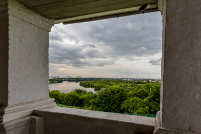 View up the river towards Moscow.