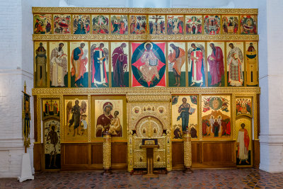 The iconostasis in the Cathedral