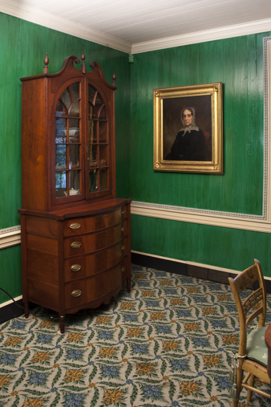 Diningroom: China Cabinet and Portrait
