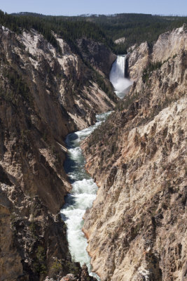 Lower Falls and Yellowstone River from Artist Point
